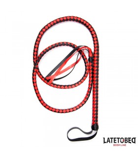 Látigo Largo Rojo y Negro