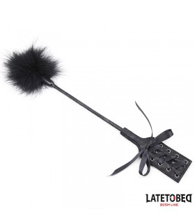 Plumero con Fusta Encaje y Lazo Negro
