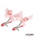 Pinzas para Pezones Lazo y Cascabel Rosa