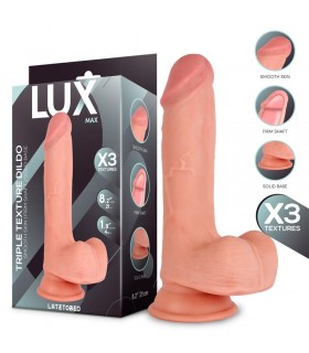 Max Dildo Triple Densidad con Testículos 8.2