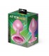 Plug Anal Anodizado Rosa con Rosa Talla L