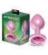 Plug Anal Anodizado Rosa con Joya Talla M