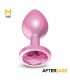 Plug Anal Anodizado Rosa con Joya Talla M