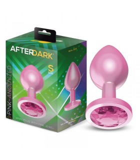 Plug Anal Anodizado Rosa con Joya Talla S