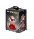Rose Plug Anal Oro Rosa Rosa Roja en la Base Talla S