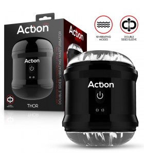 Thor Masturbador con Vibración Doble Orificio