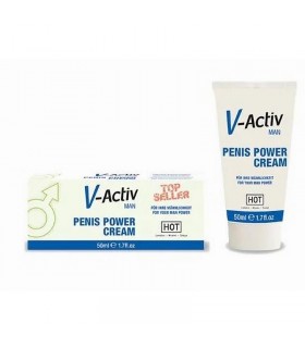 Hot V-Activ Penis Power Crema Potenciadora para Hombre 50 ml
