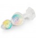Gemoria Plug Anal de Silicona con Centro de Cristal Multicol