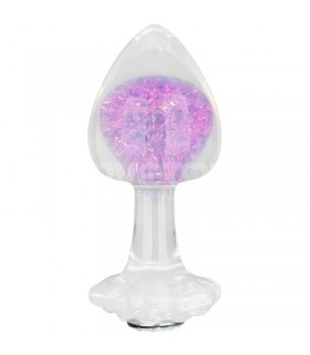Gemoria Plug Anal de Silicona con Esfera de Cristal