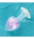 Gemoria Plug Anal de Silicona con Esfera de Cristal