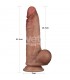 Sliding Pro Dildo Piel Deslizante-Retractil Dual Layer 8.5