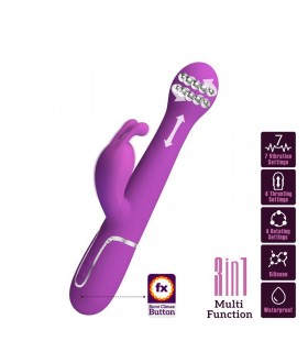 Dejon Vibrador con Thrusting y Rotación Twinkled lila