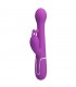 Dejon Vibrador con Thrusting y Rotación Twinkled lila