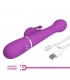Dejon Vibrador con Thrusting y Rotación Twinkled lila