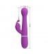 Dejon Vibrador con Thrusting y Rotación Twinkled lila