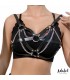 Karina Top Cuero Vegano con Cadenas Talla Única