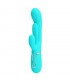 Shania Vibrador con Lengua y Thumping Turquesa