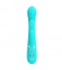 Shania Vibrador con Lengua y Thumping Turquesa
