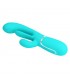 Shania Vibrador con Lengua y Thumping Turquesa