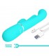 Shania Vibrador con Lengua y Thumping Turquesa