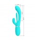 Shania Vibrador con Lengua y Thumping Turquesa