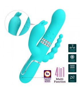 Cammy Vibrador con Bolas Rotadoras y Cadena Anal
