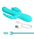 Cammy Vibrador con Bolas Rotadoras y Cadena Anal
