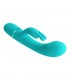 Scocco Vibrador con Rabbit Turquesa