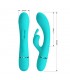 Scocco Vibrador con Rabbit Turquesa