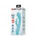 Scocco Vibrador con Rabbit Turquesa