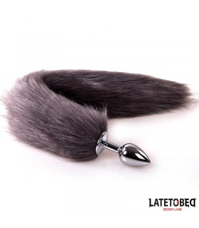 Plug Anal con Cola Gris
