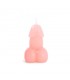 Vela Forma de Pene Rosa