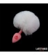 PLUG ROSA SILICONA POMPOM