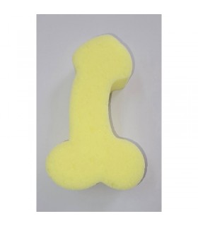 Esponja Forma Pene Amarillo