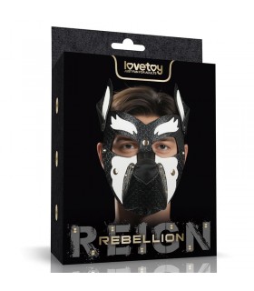 Máscara Cachorro Rebellion Reign Howl Blanco