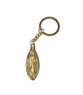 Llavero Forma de Labios Dorado