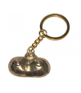 Llavero Forma de Pechos Dorado