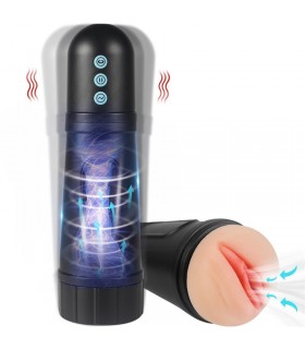 Locker Masturbador con Vibración y Efecto Succión Vagina