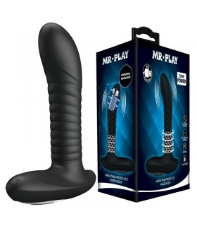 Masajeador Prostático con Vibración y Bolas Rotadoras