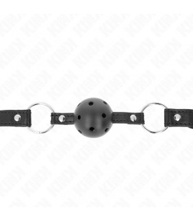 MORDAZA BOLA 4.5CM HUECA NEGRA KINK