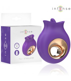 TULI ESTIMULADOR CLÍTORIS 9 VIBRACIONES & 9 OSCILACIONES MORADO INTENSE