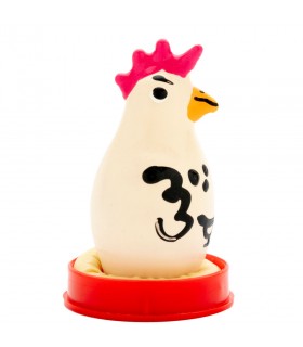 PRESERVATIVO DECORATIVO PINTADO A MANO GALLO