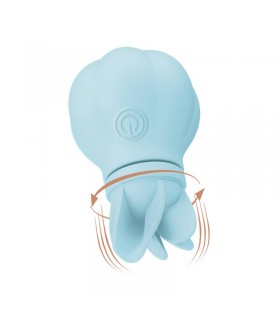 Estimulador Caress Vibración y Rotación Light blue