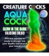 Aqua-Cock Dildo Brilla en la Oscuridad Silicona