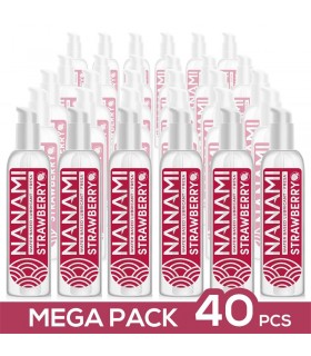 Pack de 40 Lubricante Base Agua Fresa 150 ml