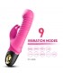 Vibrador con Thrusting y Oscilación 360º Rosa