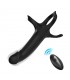 Dildo para Penetración Doble con Vibración