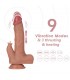 Dildo con Vibración, Thrusting y Calor
