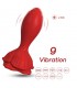 Plug Anal con Vibración Base de Rosa