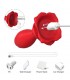 Plug Anal con Vibración Base de Rosa